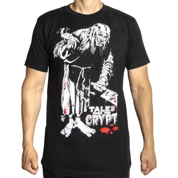Tales From the Crypt "Crypt Keeper" Black Graphic Tee S-M-L-XL-2XL-3XL NWT - Picture 1 of 3